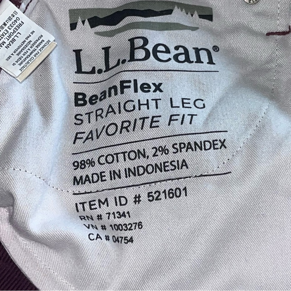 LL Bean Beanflex‎ Straight Leg Favorite Fit Corduroy Pants 6 Petite - Picture 11 of 12